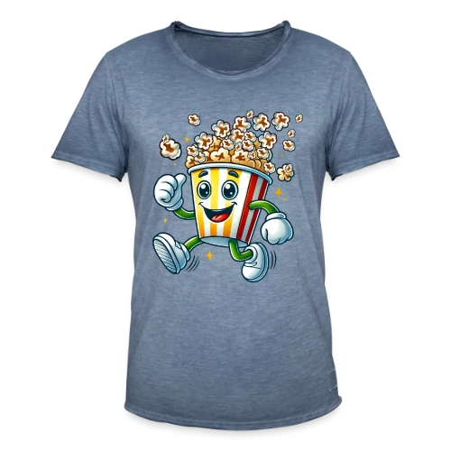 T-shirt Popcorn Comique : La Star de Vos Soirées Ciné - T-shirt vintage Homme