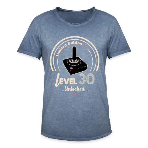 T-shirt 'Niveau 30 Débloqué' - Anniversaire Gamer - T-shirt vintage Homme
