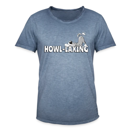 Loup qui pète - Humour animalier cartoon - T-shirt vintage Homme