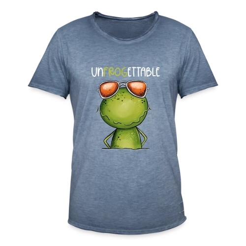 Grenouille Cool et Inoubliable - T-shirt vintage Homme