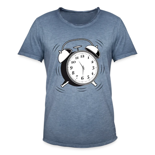 T-shirt Réveil Rétro 6h - L'Heure du Style Vintage - T-shirt vintage Homme