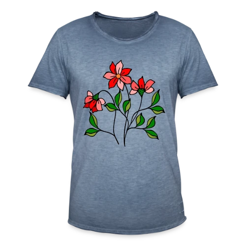 Fleurs Épanouies - T-shirt vintage Homme