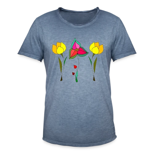 Jardin Fleuri Délicat - T-shirt vintage Homme
