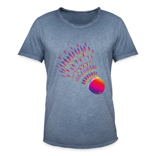 Volant de Badminton Vibrant - T-shirt vintage Homme