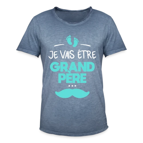 T-shirt 'Je Vais Être Grand-Père' - Annonce Fierté Bébé - T-shirt vintage Homme