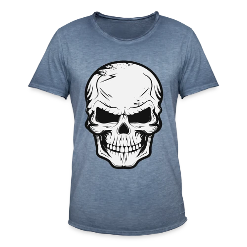Crâne Sinistre et Malicieux - T-shirt vintage Homme