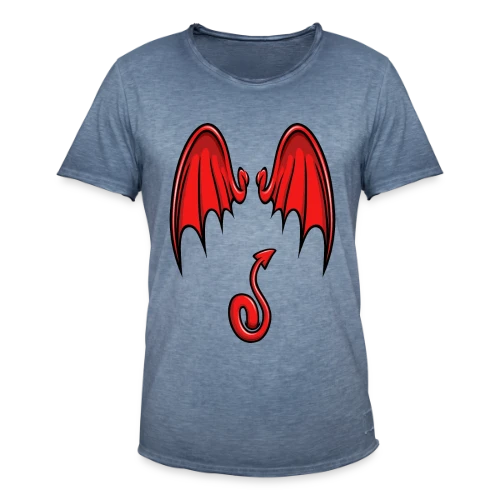 Ailes & Queue de Diable Cartoon - T-shirt vintage Homme