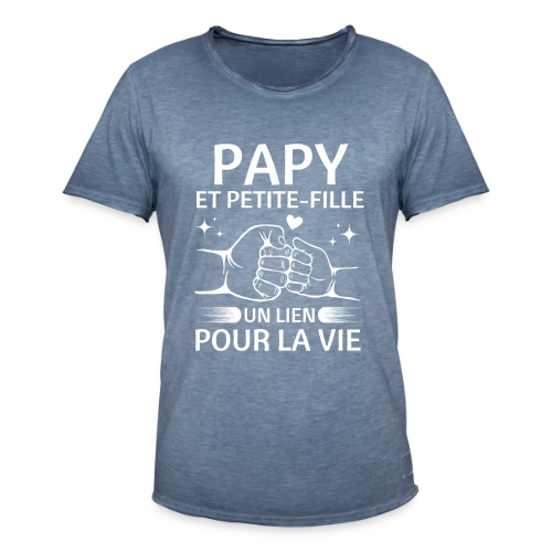 T-Shirt Papy et Petite-Fille - Un Lien pour la Vie - T-shirt vintage Homme