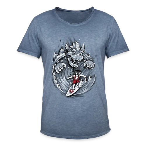 Mario, le Surfeur de Bowser - T-shirt vintage Homme