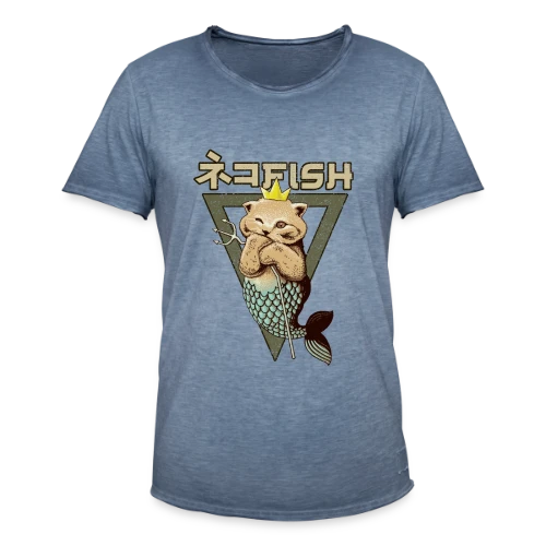 Chat Sirène - T-shirt vintage Homme