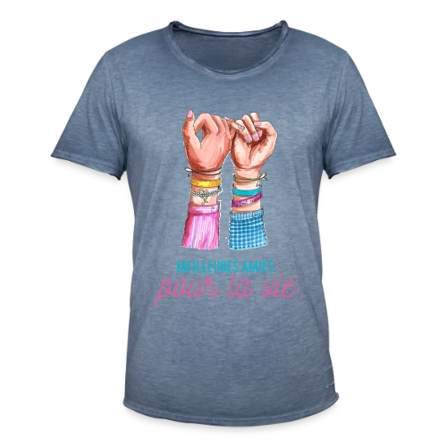 Meilleures Amies pour la Vie - T-shirt vintage Homme