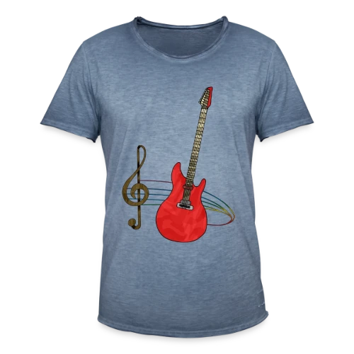 T-shirt Guitare Passion - T-shirt vintage Homme