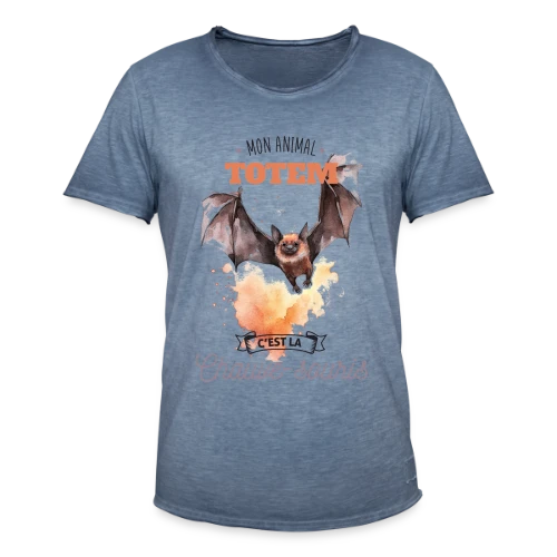 Chauve-souris Mon Animal Totem - T-shirt vintage Homme