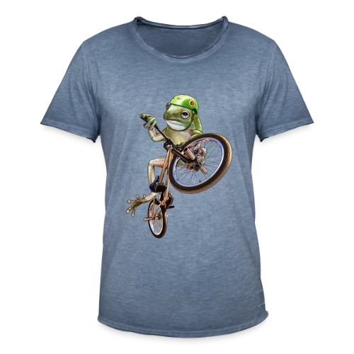 Grenouille BMX : Le Rider des Marais - T-shirt vintage Homme
