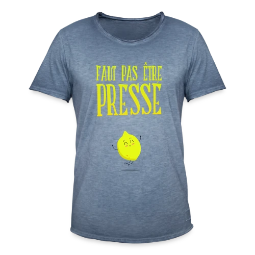 T-shirt Pas Pressé : L'Art de Prendre Son Temps - T-shirt vintage Homme