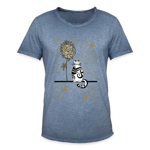 Félin Mystérieux - T-shirt vintage Homme