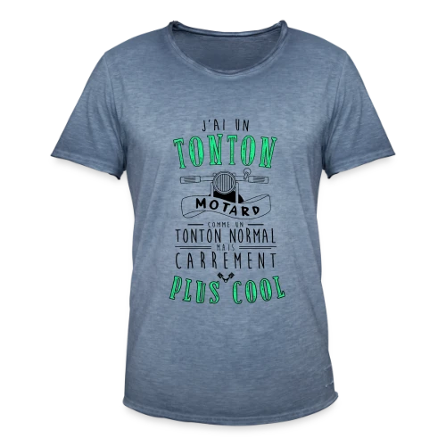 Mon Tonton Motard, le plus cool ! - T-shirt vintage Homme