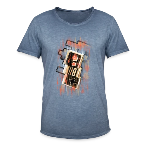 Manette Rétro Floue NES - T-shirt vintage Homme