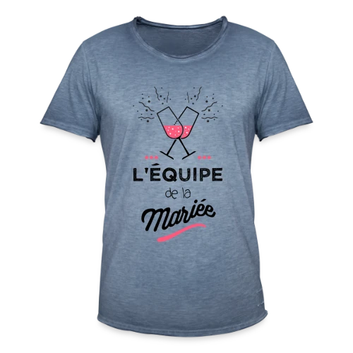 T-shirt "Équipe de la Mariée" | EVJF - T-shirt vintage Homme