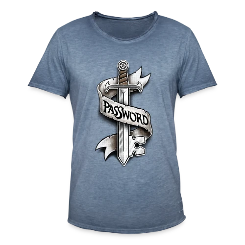 Cyber-Épée Secrète - T-shirt vintage Homme