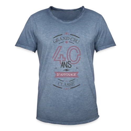40 Ans d'Affinage : T-shirt Humour Anniversaire - T-shirt vintage Homme
