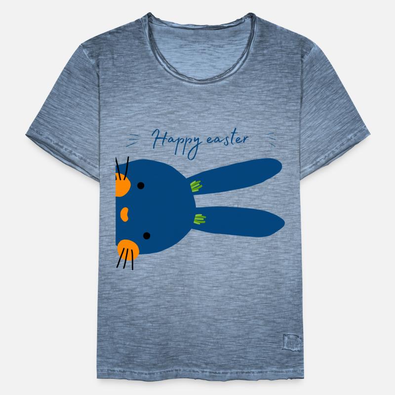 Happy Easter. Happy Easter. Easter bunny. Men's Vintage T-Shirt