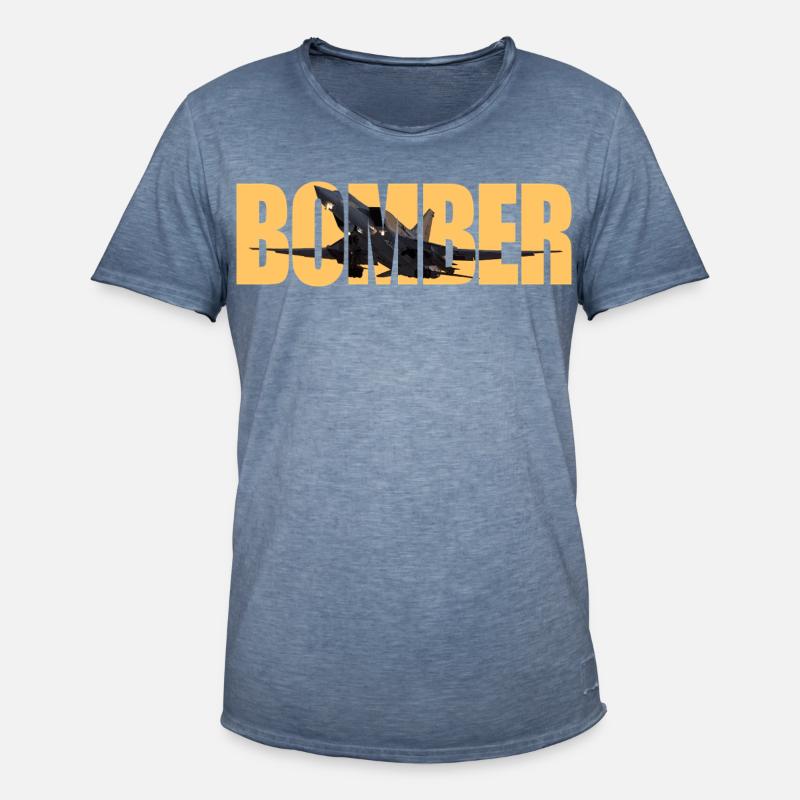 Bomber Tu-22 M3 - Männer Vintage T-Shirt - Vintage Denim