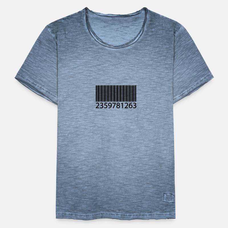 EAN code barcode T-shirt vintage Homme