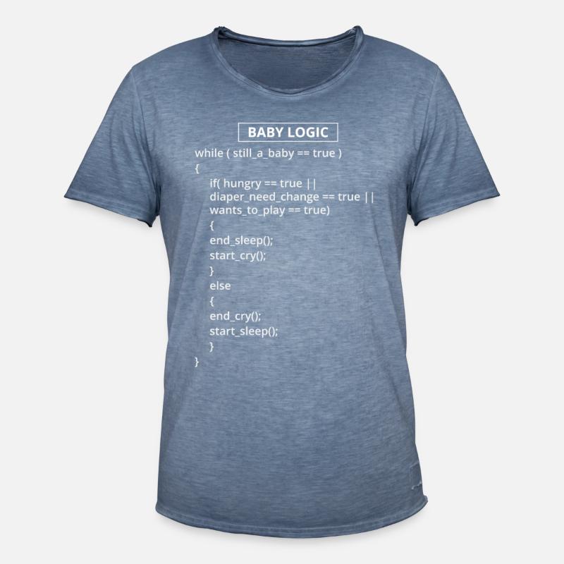 Computerprogrammierer Codierer Software Engineers Geschenk - Männer Vintage T-Shirt - Vintage Denim