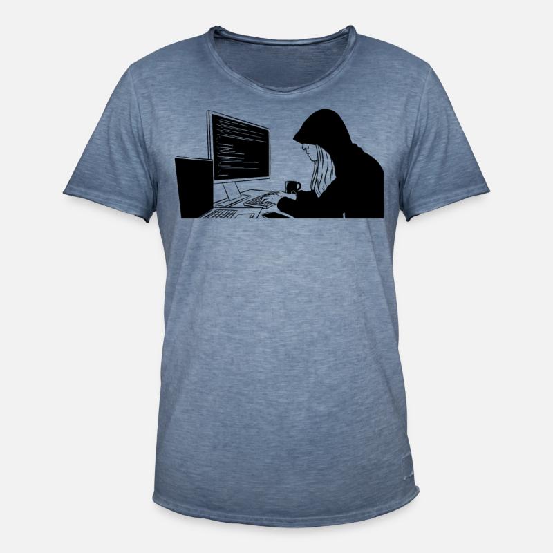 Programmer Programming Coding - Men's Vintage T-Shirt - vintage denim