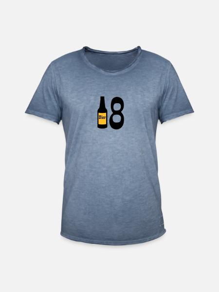 18 - Men's Vintage T-Shirt - vintage denim
