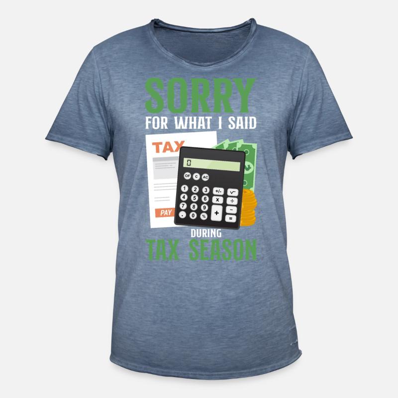 Comptable Comptable Comptable Comptabilité - T-shirt vintage Homme - vintage bleu jeans