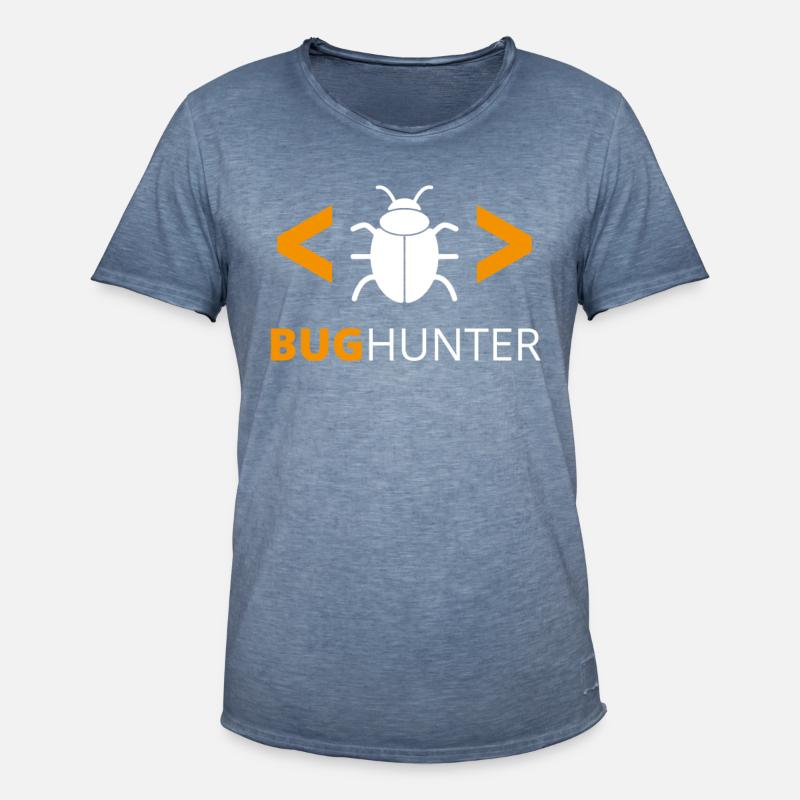 Bug Hunter programmer debugger - Men's Vintage T-Shirt - vintage denim