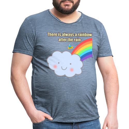 Bubbly! Rainbow - Maglietta vintage da uomo