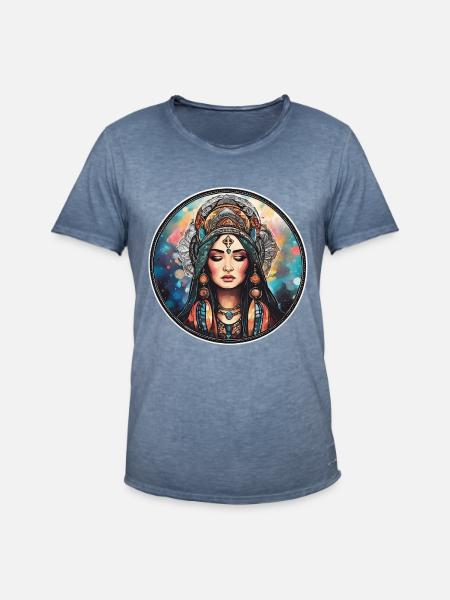 Shaman - Männer Vintage T-Shirt - Vintage Denim