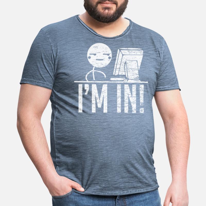 Hacking Hacker Programm Codieren Männer Vintage T-Shirt