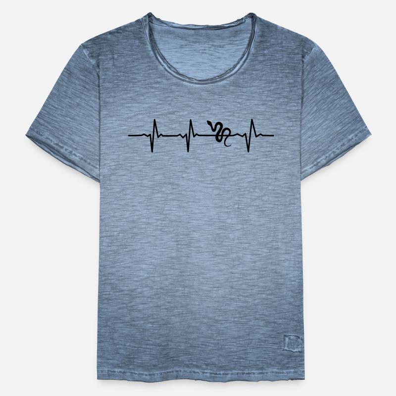 Snake Retro Reptile Python Gift idea Männer Vintage T-Shirt