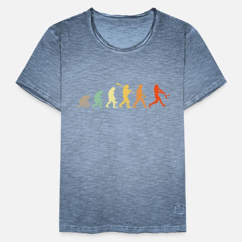 Baseball Evolution Baseball Player Gift Men's Vintage T-Shirt