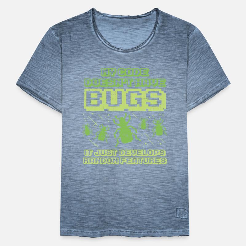 Code Bug Test Programmer Developer Developer T-shirt vintage Homme