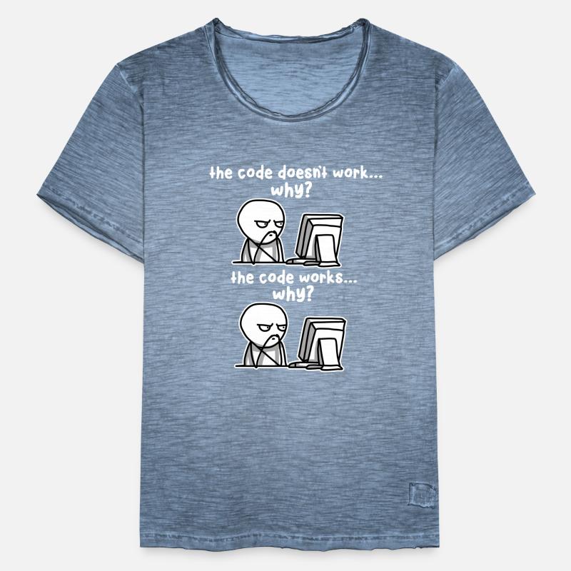 Programming Code Computer Programmer Software Männer Vintage T-Shirt