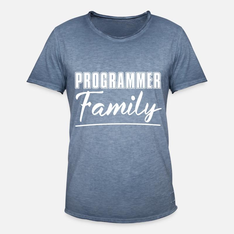 Programmierer Coder Software Entwickler - Männer Vintage T-Shirt - Vintage Denim