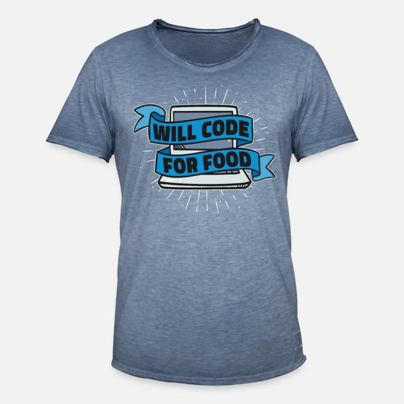 Programmierer Coder Software Entwickler - Männer Vintage T-Shirt - Vintage Denim