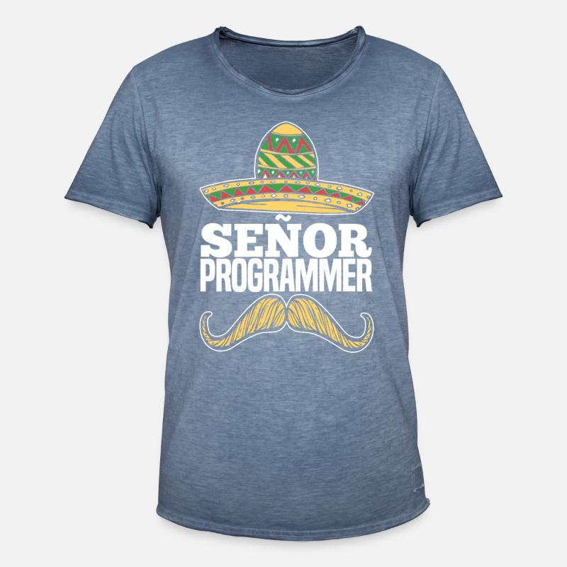 Programmierer Coder Software Entwickler - Männer Vintage T-Shirt - Vintage Denim
