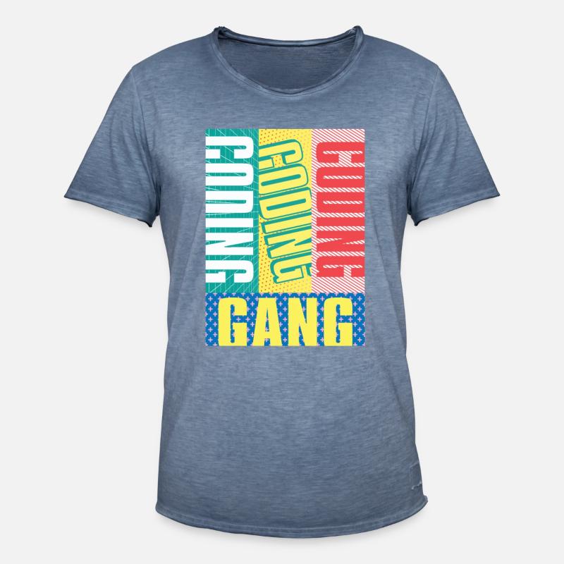 Programmierer Coder Software Entwickler - Männer Vintage T-Shirt - Vintage Denim