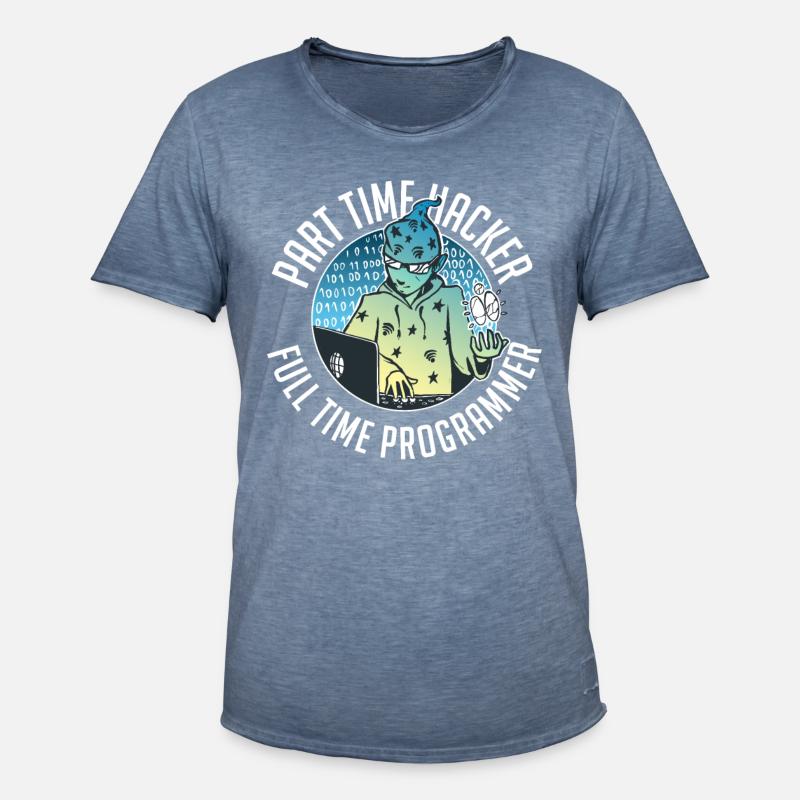 Programmierer Coder Software Entwickler - Männer Vintage T-Shirt - Vintage Denim