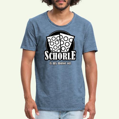 Schorle is my Motoroil Dubbeglaeser - Männer Vintage T-Shirt