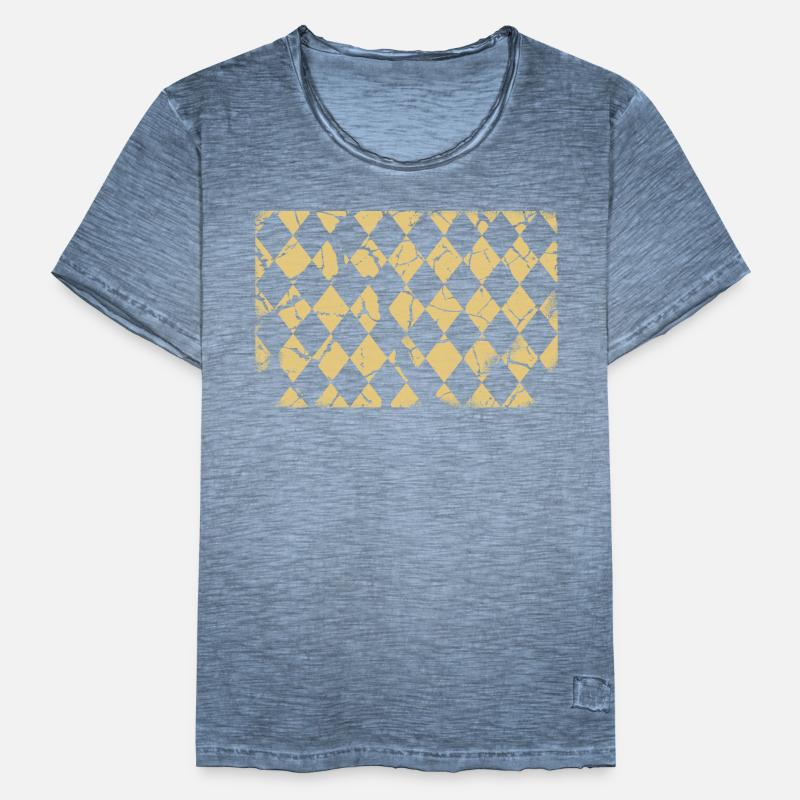 Plaid Pattern Background Rectangle Men's Vintage T-Shirt