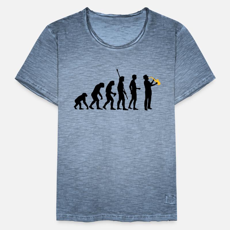 evolution_saxophon_a_2 Men's Vintage T-Shirt
