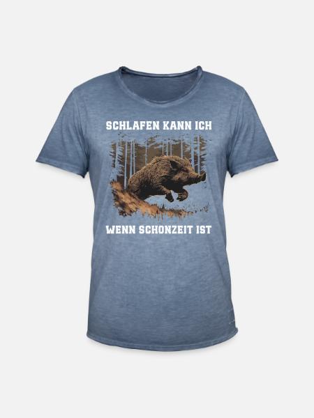 Hunter Closed Season - Men's Vintage T-Shirt - vintage denim