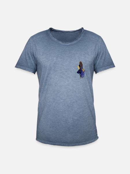 Tänzerin - Männer Vintage T-Shirt - Vintage Denim